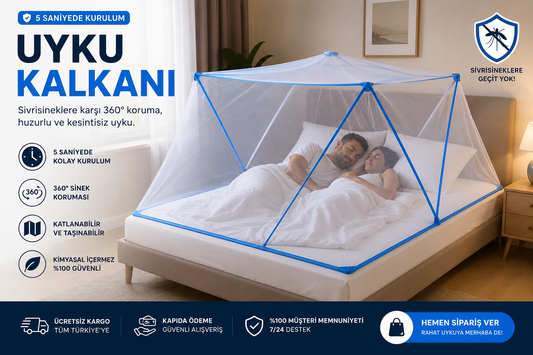 Uyku Kalkanı Katlanabilir – Sinek ve Böceklere 360° Koruma