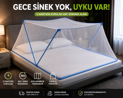 Uyku Kalkanı Katlanabilir – Sinek ve Böceklere 360° Koruma