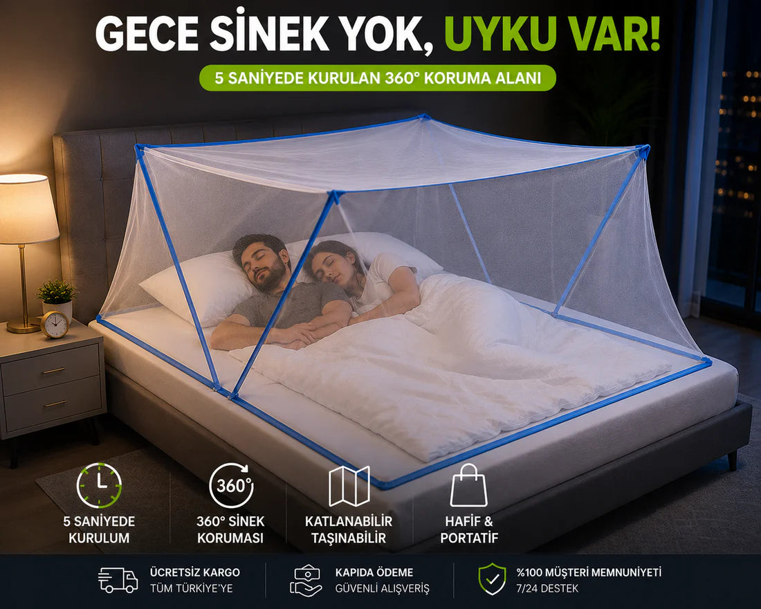 Uyku Kalkanı Katlanabilir – Sinek ve Böceklere 360° Koruma